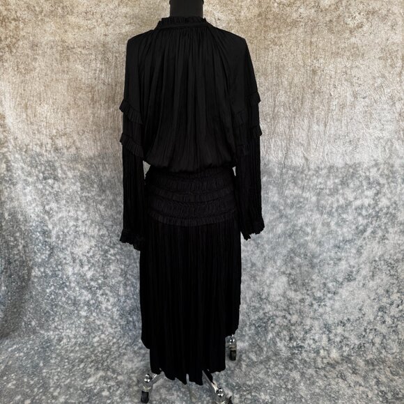 Ulla Johnson Elisabetta Dress in Noir - Picture 5 of 11